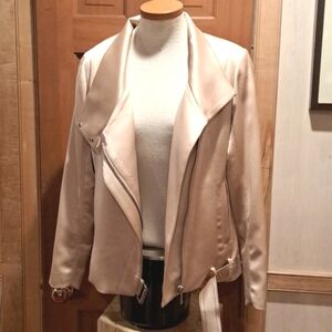Reiss Harriet champagne soft jacket US 2